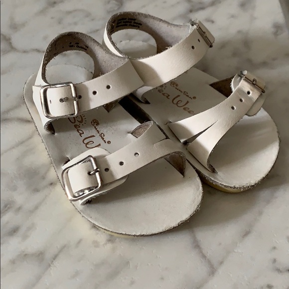 sun san Other - saltwater sandals. Size 3. White. EUC